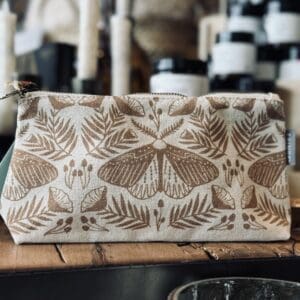 Flat Bottom Medium Pouch - Moth