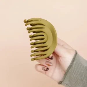 Olive Rainbow Claw Clip