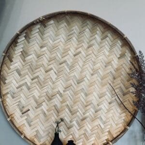 Wicker Circle Tray - med